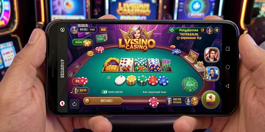 Gameplay Live Casino yang mendebarkan dengan dealer langsung.