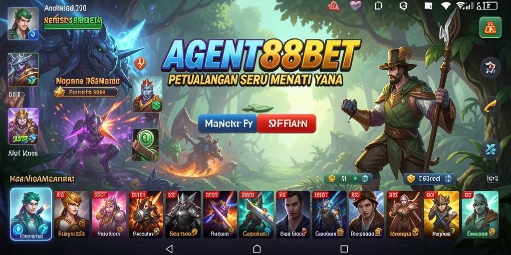 Tampilan gameplay seru AGENT88BET yang menantang dan mendebarkan.