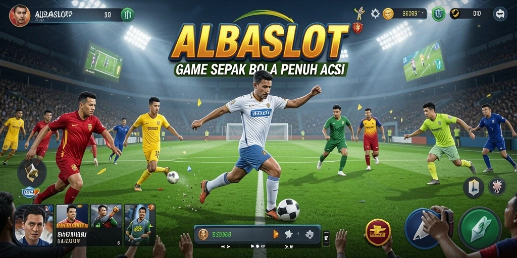 Tampilan gameplay sepak bola yang memukau dan realistis di ALBASLOT.