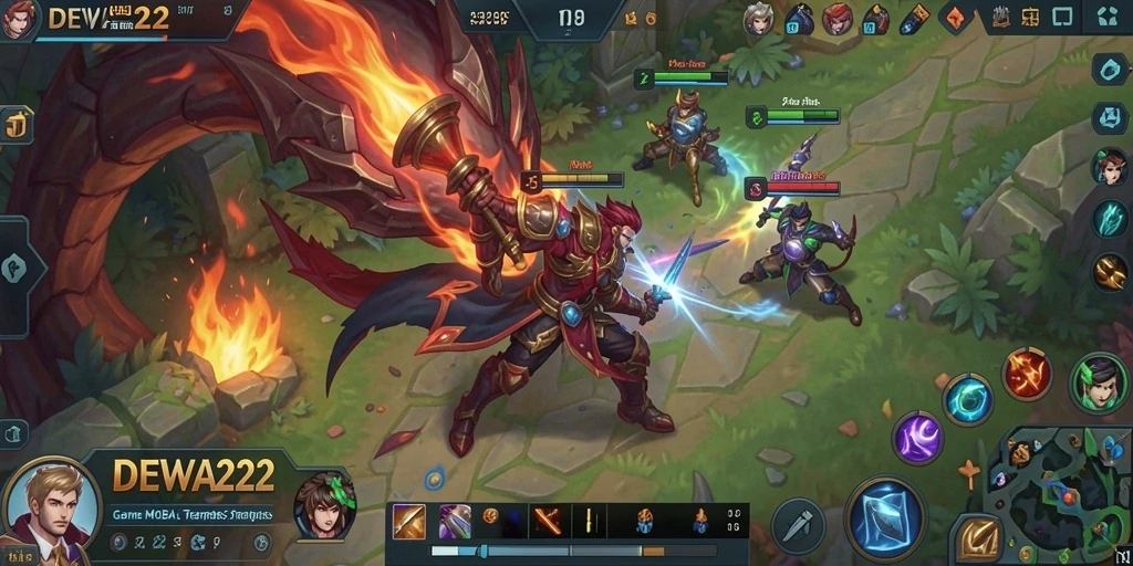 Tangkapan layar dari gameplay penuh aksi DEWA22.