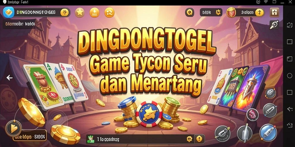 Tampilan gameplay DINGDONGTOGEL yang penuh strategi Tycoon.
