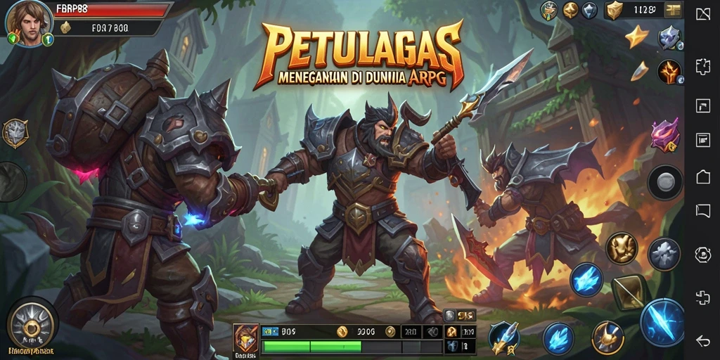 Tangkapan layar utama FBRP88 menampilkan aksi pertarungan mendebarkan dalam game ARPG.