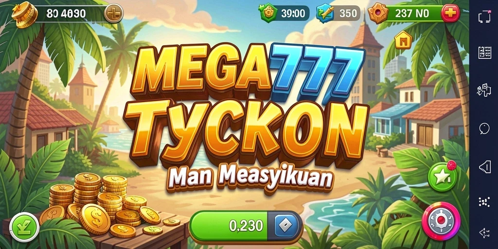 Tampilan gameplay menarik dari MEGA777 yang menunjukkan strategi Tycoon.