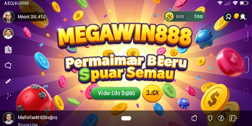 Tampilan gameplay MEGAWIN888 yang penuh aksi dan keseruan Bingo.