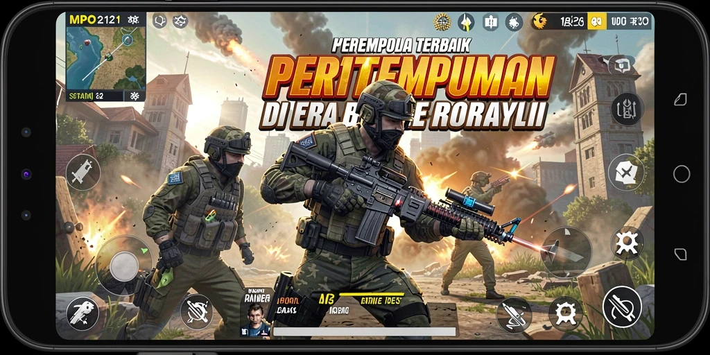 Tangkapan layar aksi gameplay Battle Royale yang seru di MPO2121.