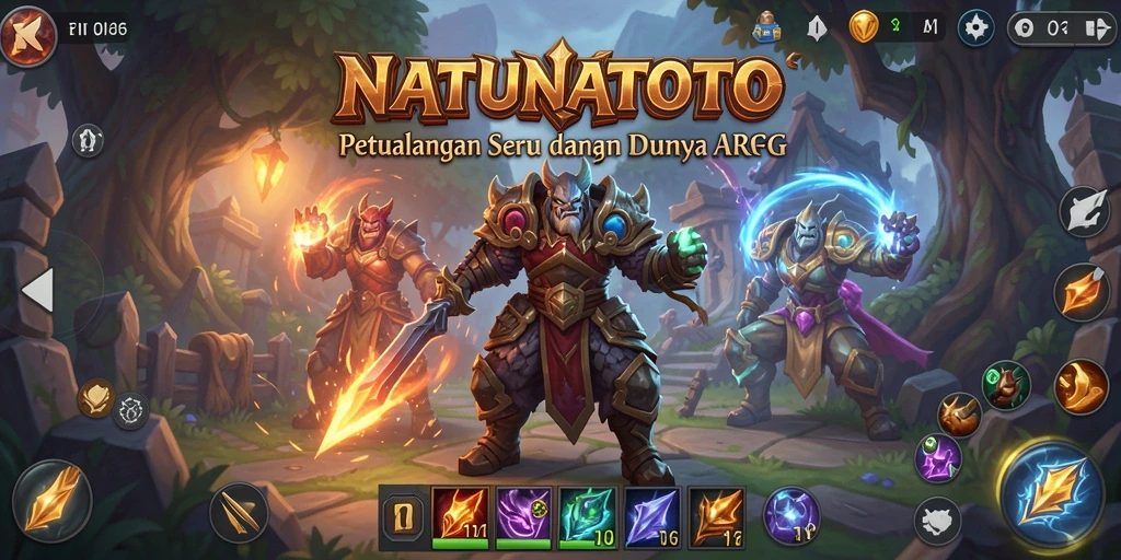 Menampilkan aksi seru karakter dalam NATUNATOTO di dunia ARPG.