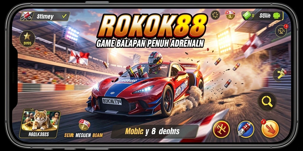 Gameplay Racing yang menegangkan dan mendebarkan di ROKOK88.