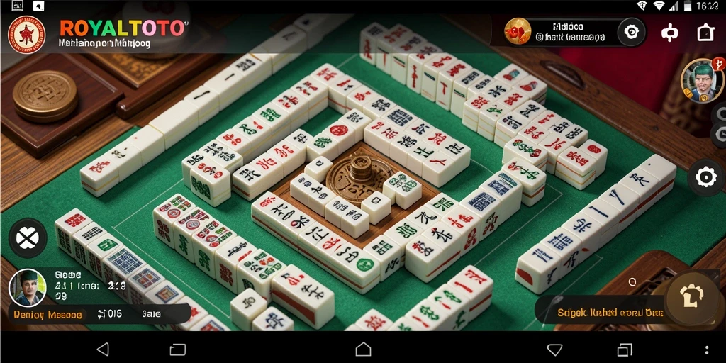 Tampilan gameplay Mahjong yang menarik di ROYALTOTO.