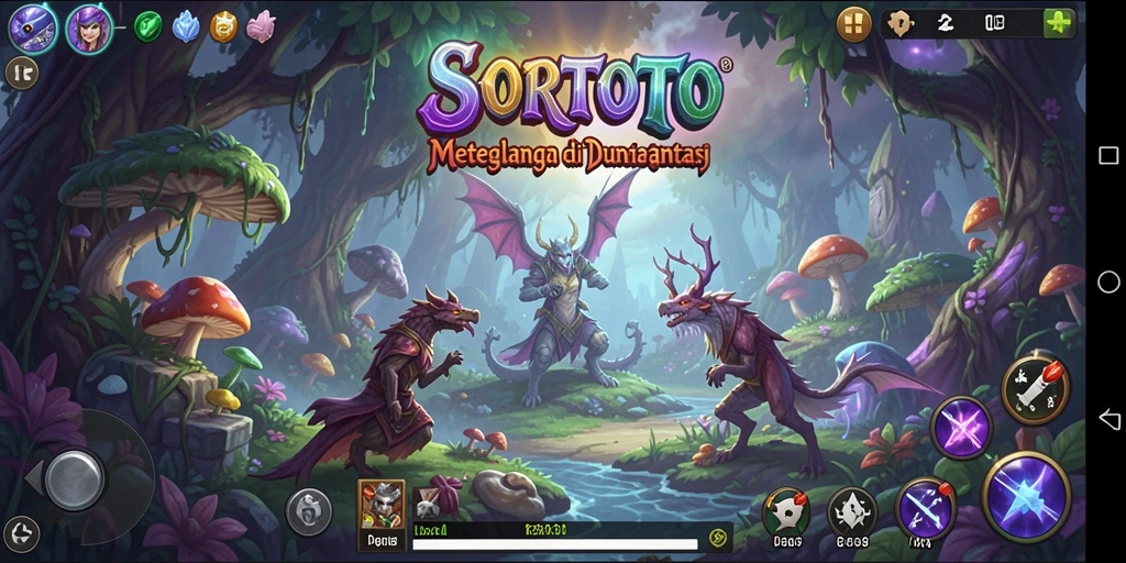 Screenshot gameplay SORTOTO dengan petualangan yang menantang.