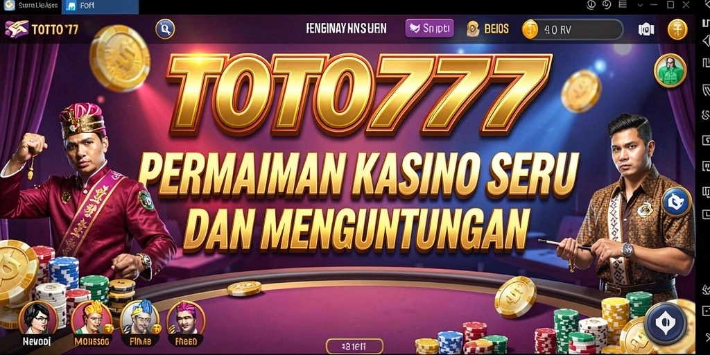 Screenshot TOTO777 menampilkan gameplay kasino yang menarik dan seru.