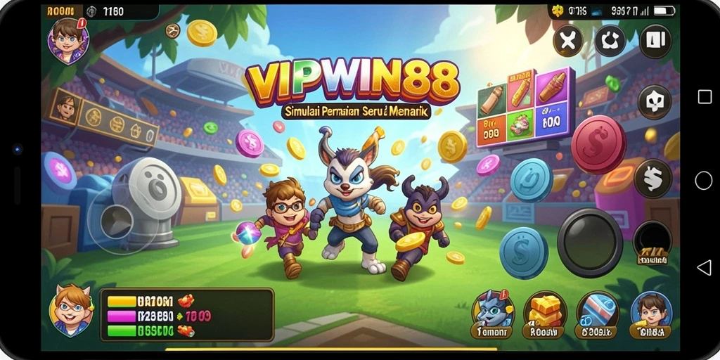 Tampilan gameplay menakjubkan dari VIPWIN88 dengan elemen simulasi yang menghibur.