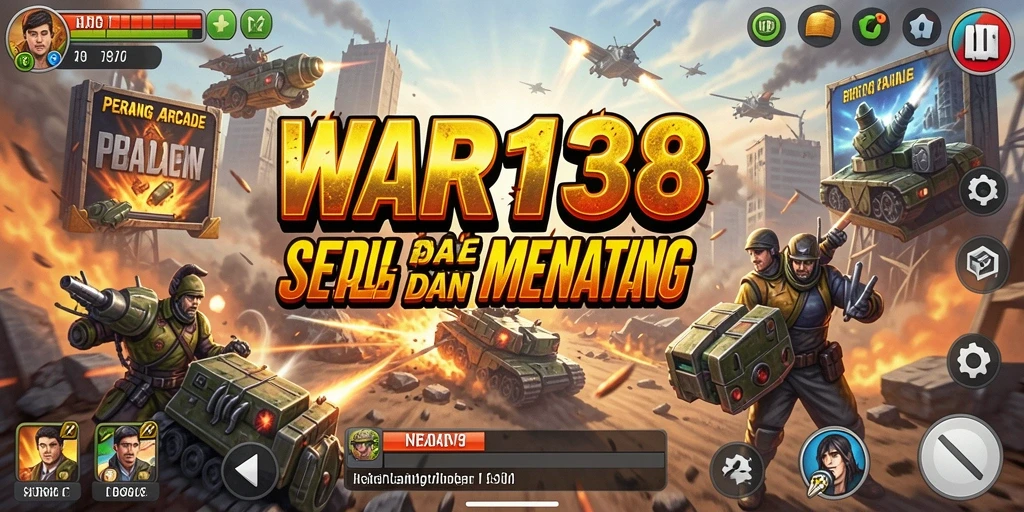 Screenshot gameplay <strong>WAR138</strong> memperlihatkan aksi seru dalam pertempuran Arcade.